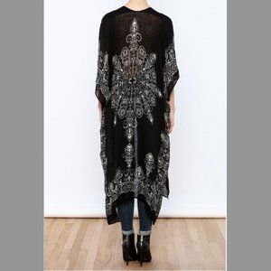 Lovestich Flowy Medallion Printed Kimono